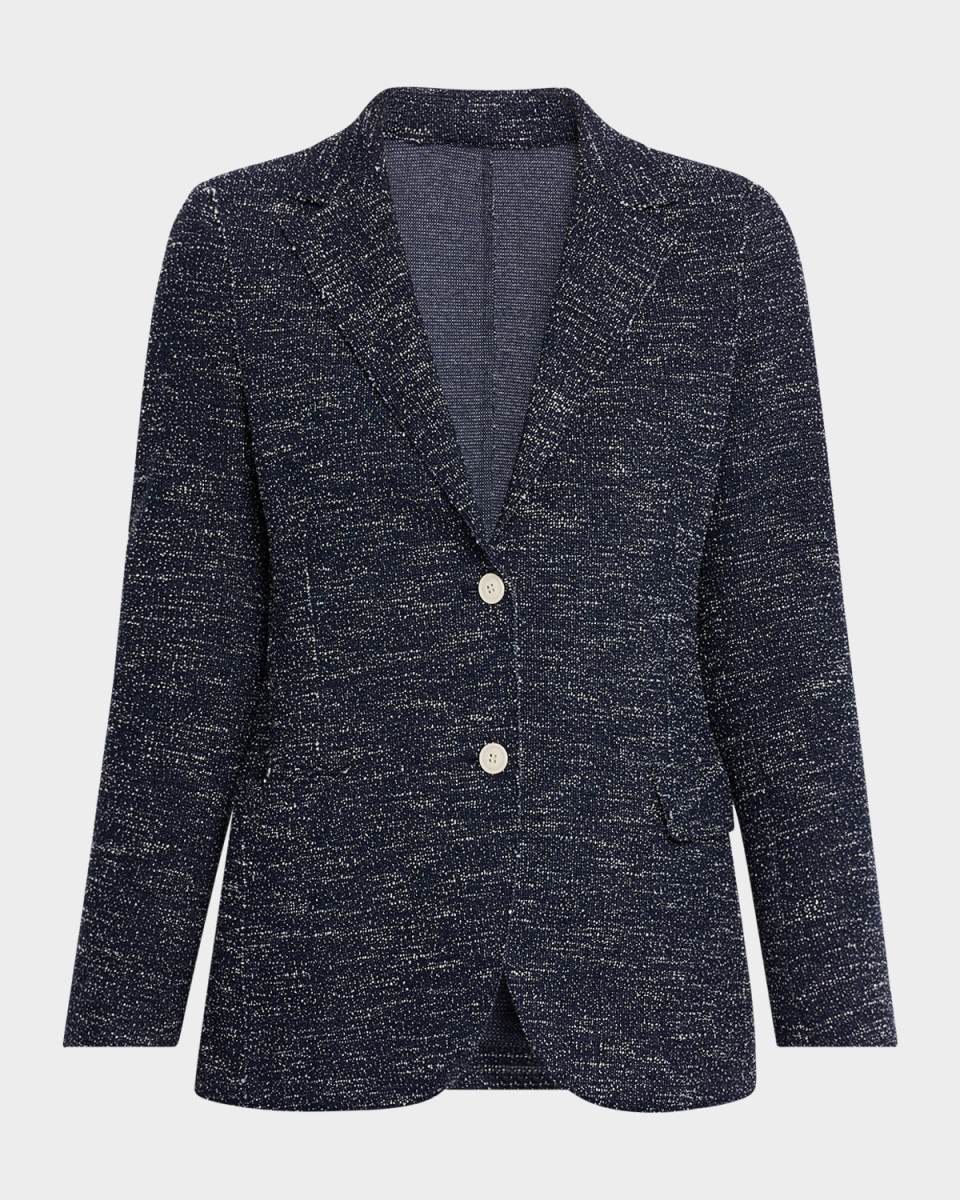 Single-Breasted Tweed Blazer